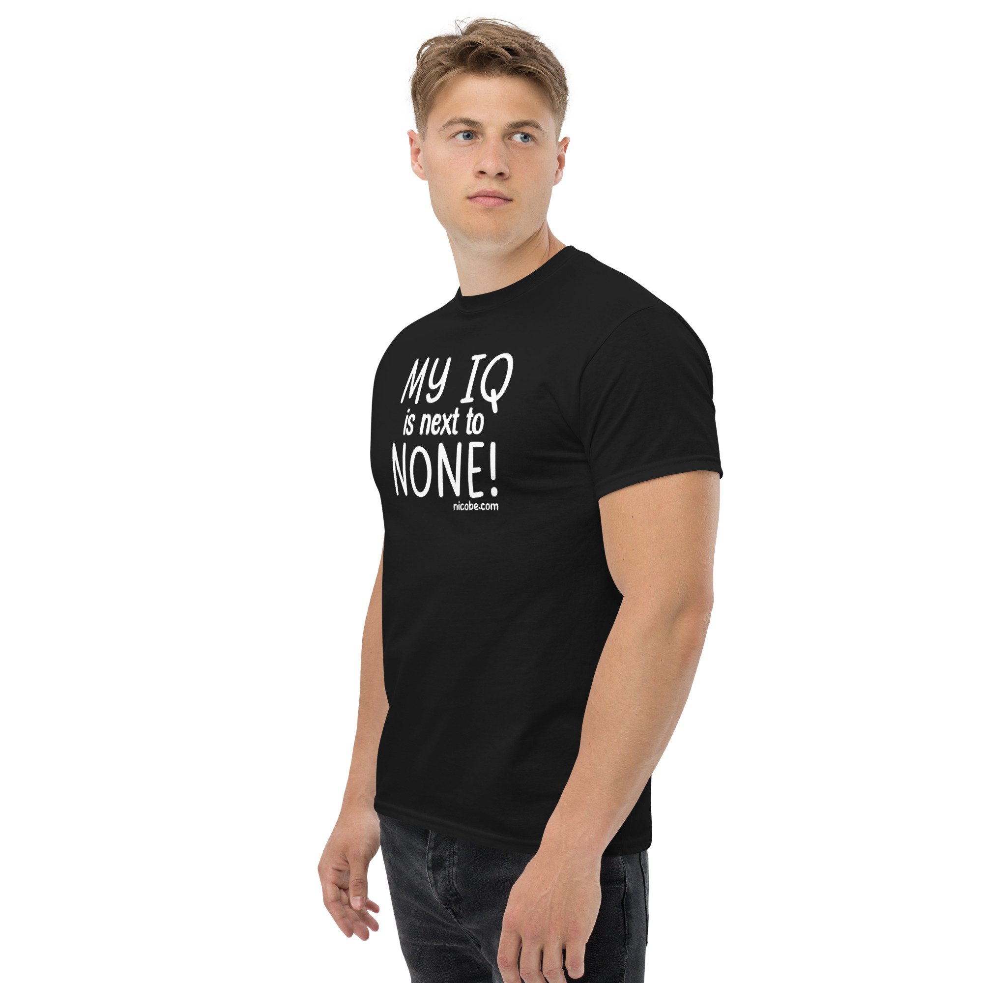 1. An IQ next to none Unisex classic funny t shirt - Image 5