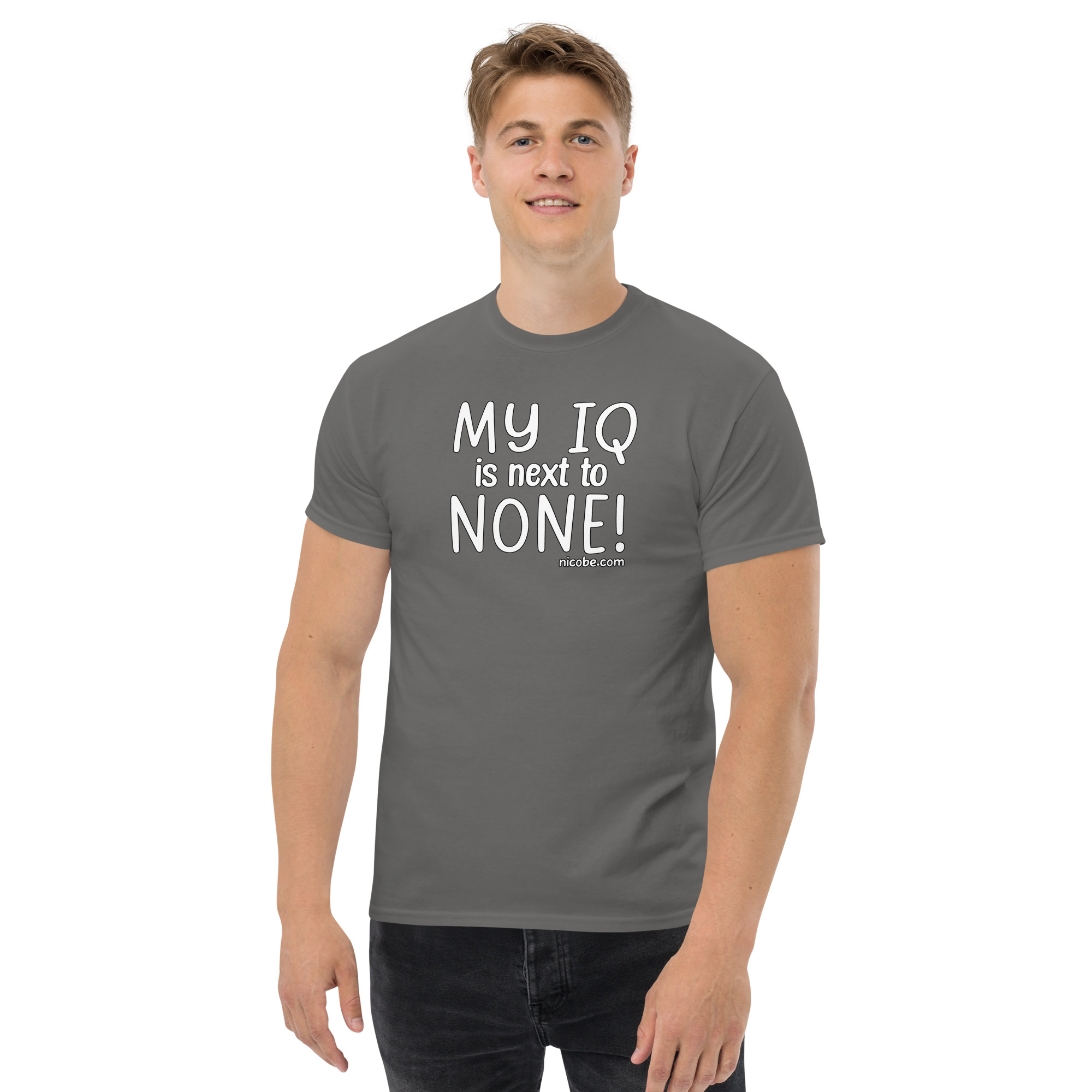 1. An IQ next to none Unisex classic funny t shirt - Image 13