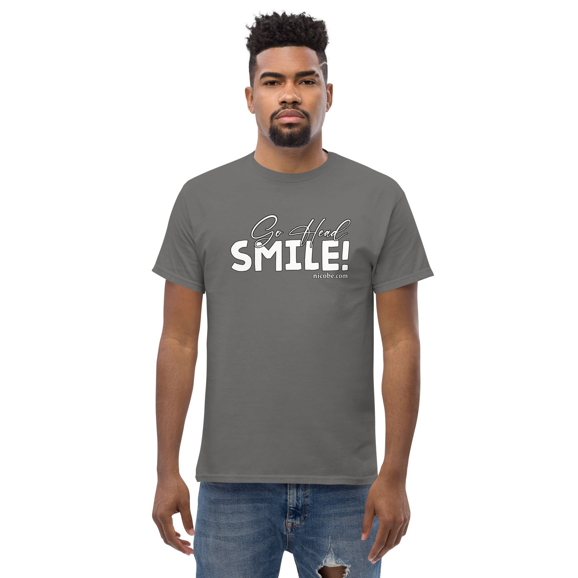 All go head smile unisex classic funniest and best tee shirt ever near me - Image 29
