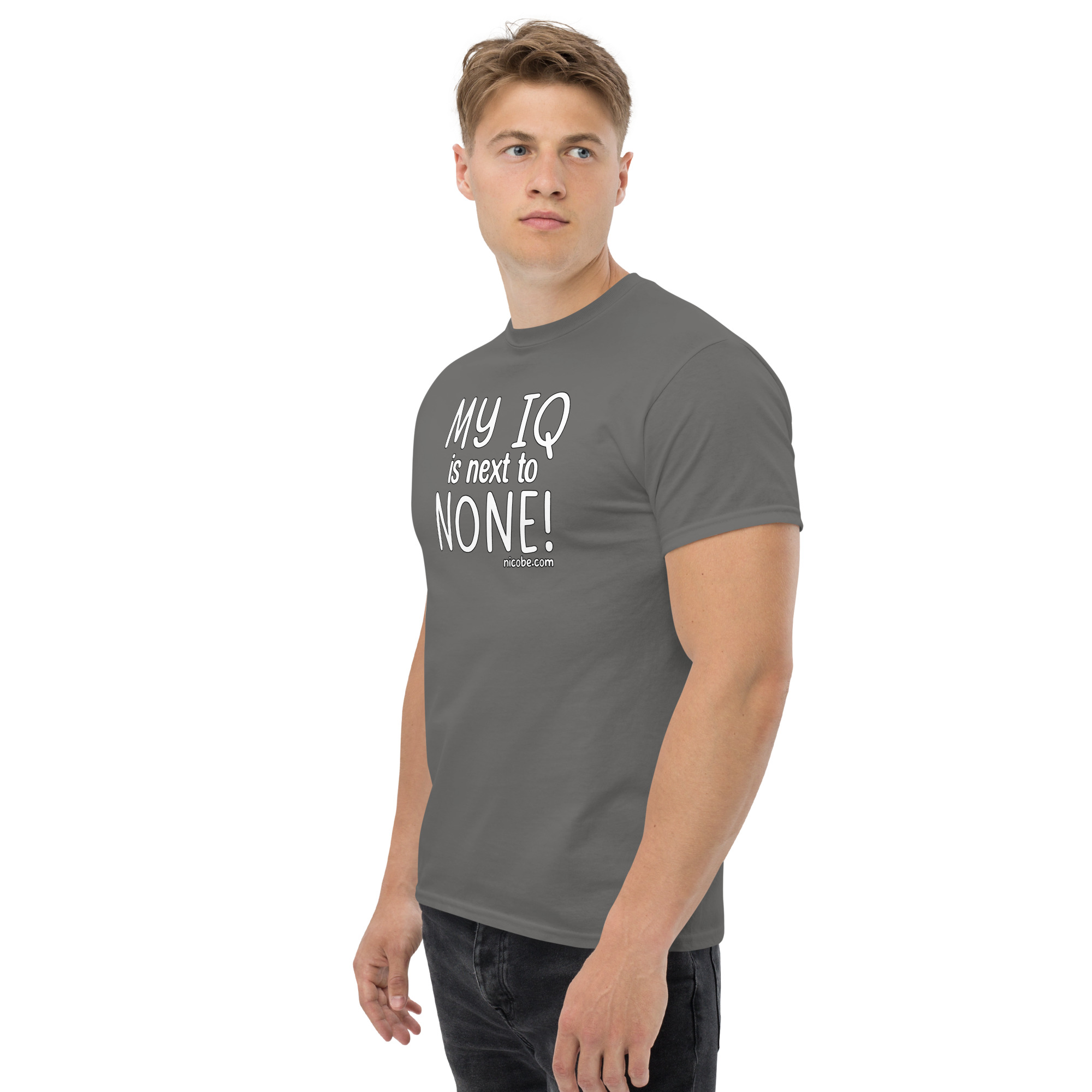 1. An IQ next to none Unisex classic funny t shirt - Image 14