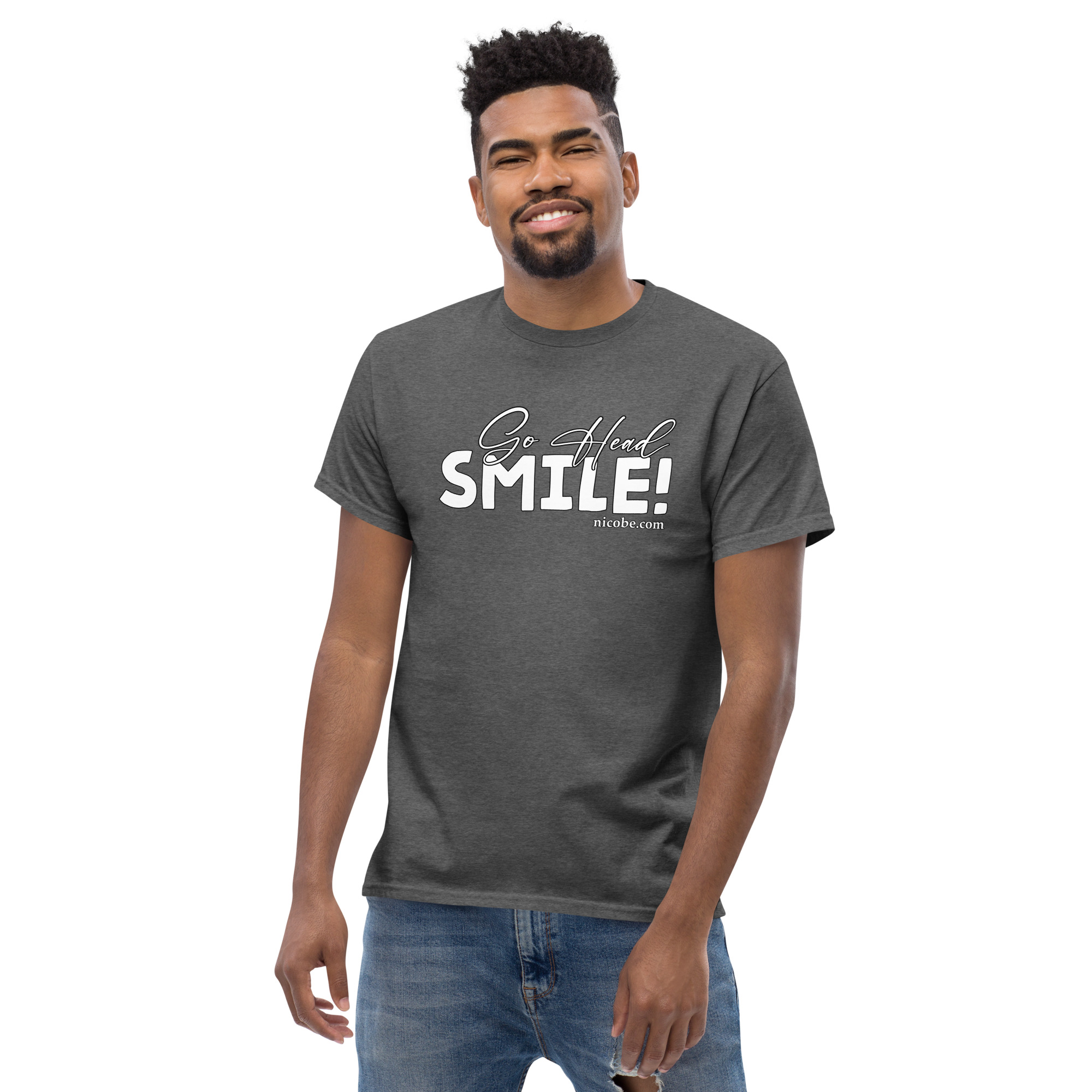 All go head smile unisex classic funniest and best tee shirt ever near me - Image 27