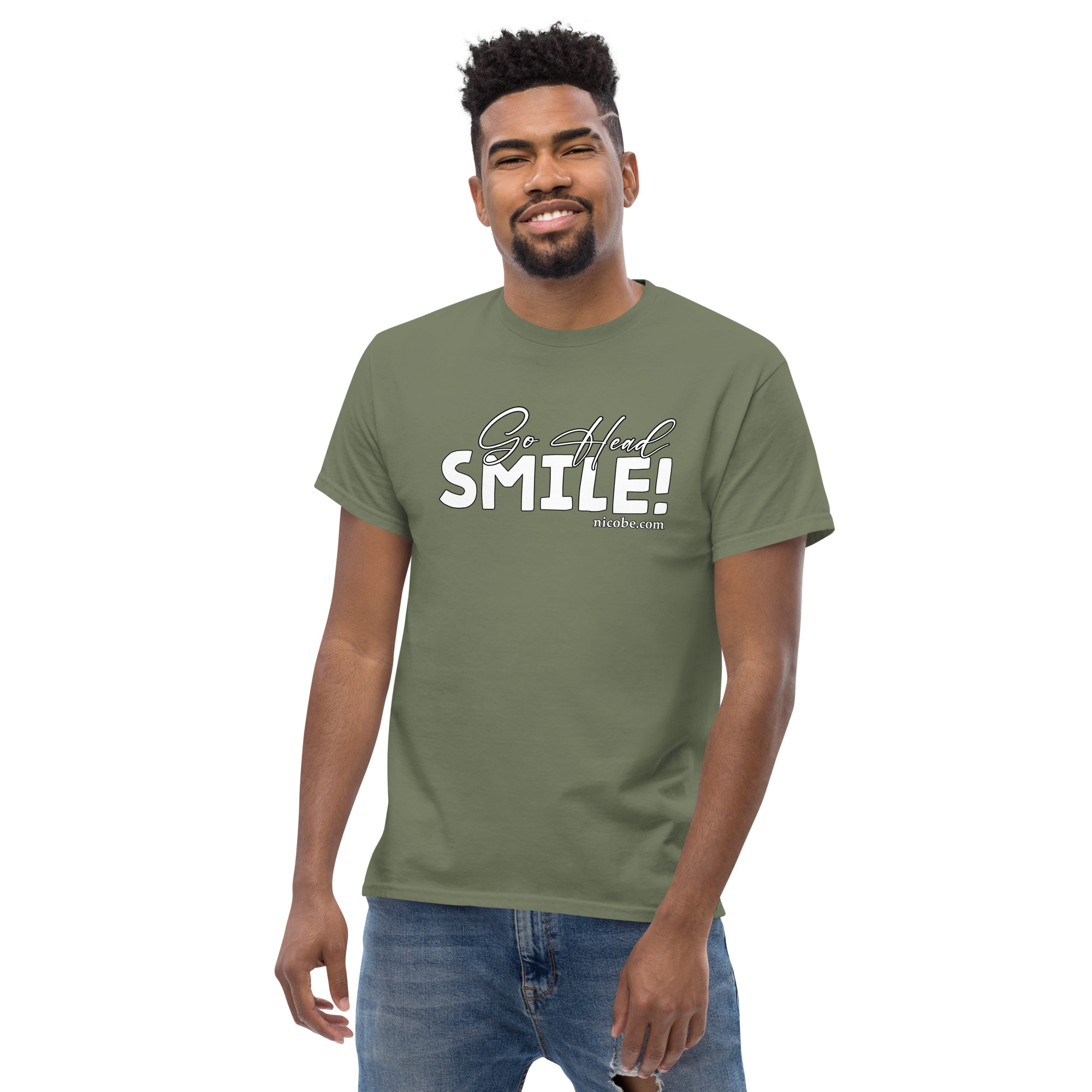 All go head smile unisex classic funniest and best tee shirt ever near me - Image 33