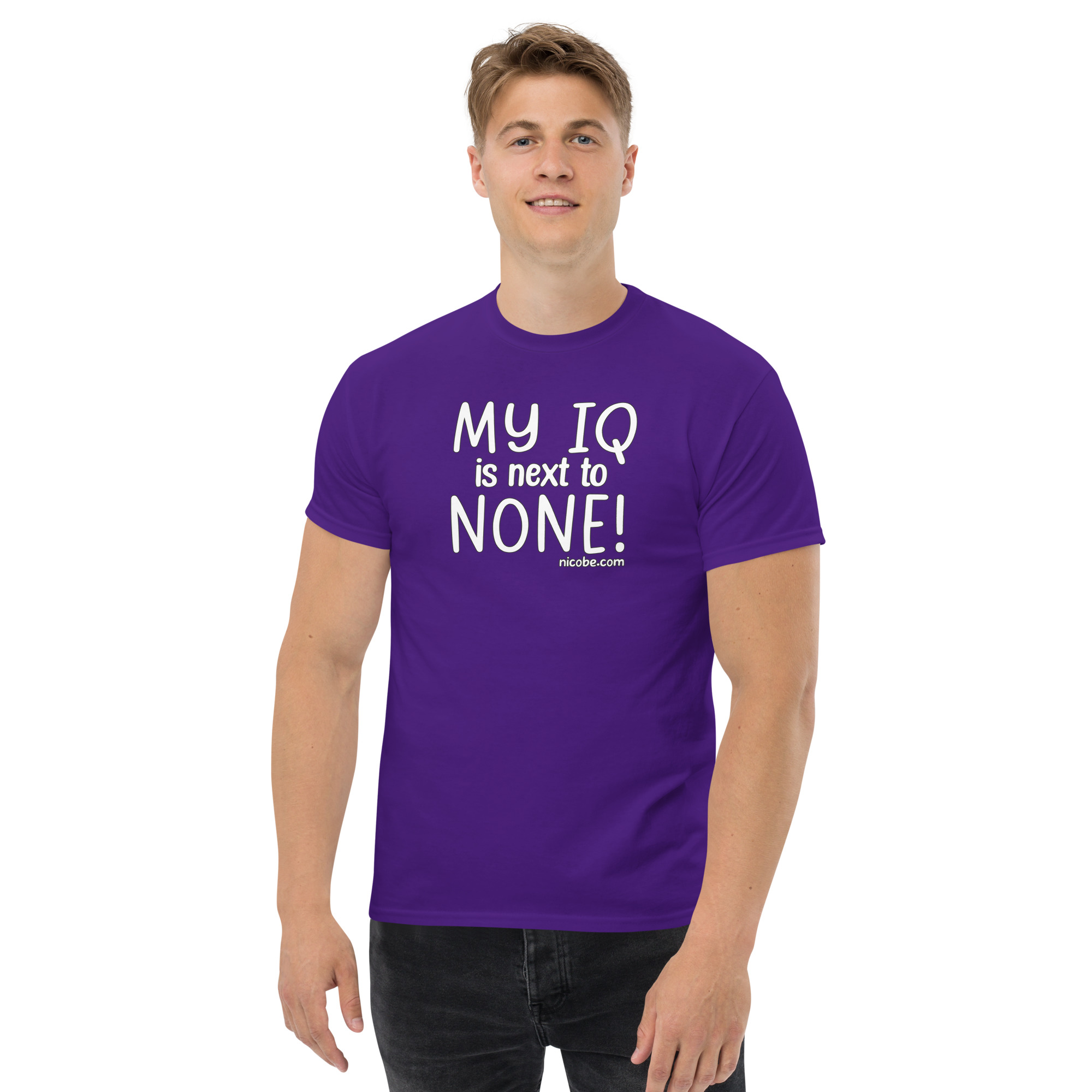 1. An IQ next to none Unisex classic funny t shirt - Image 8