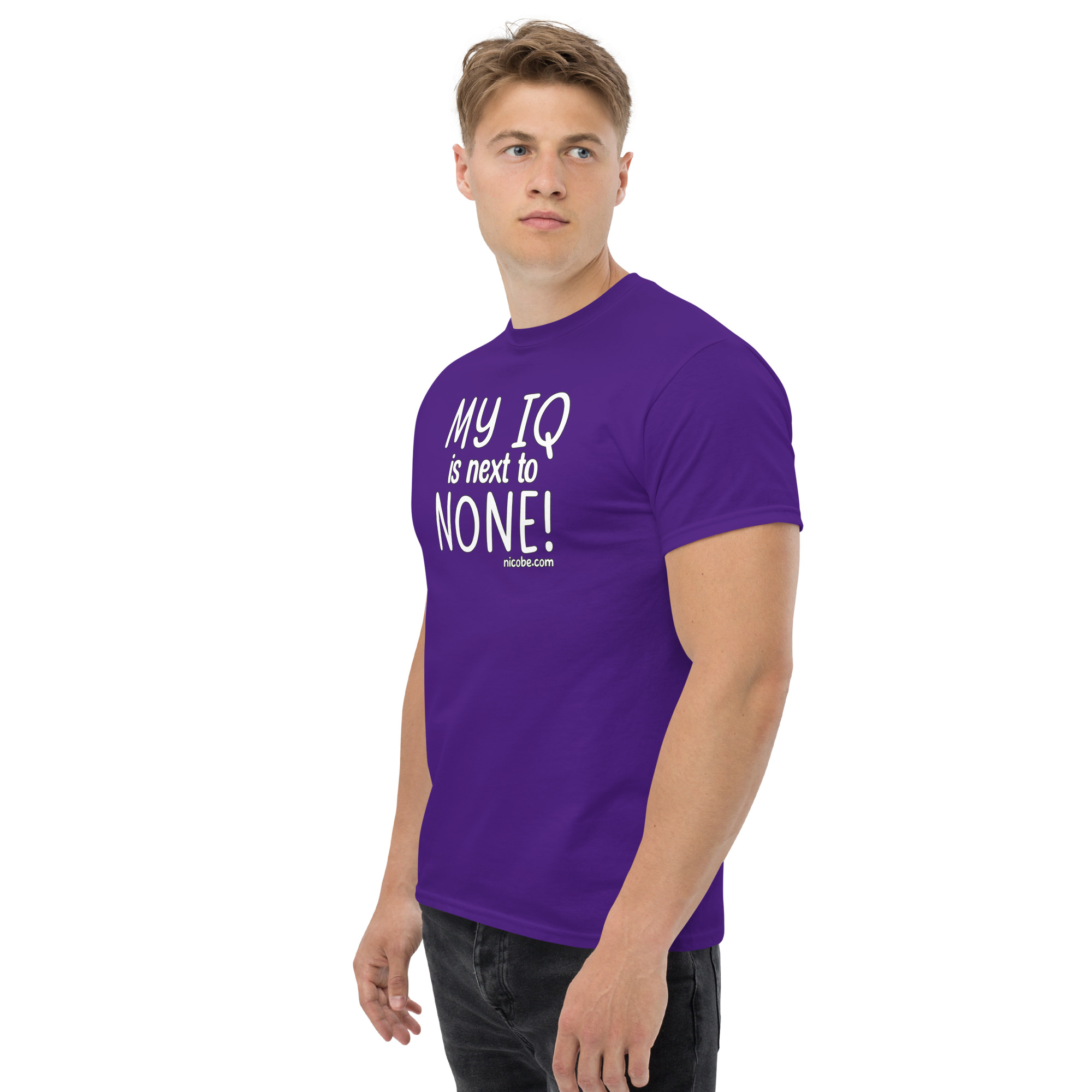 1. An IQ next to none Unisex classic funny t shirt - Image 9