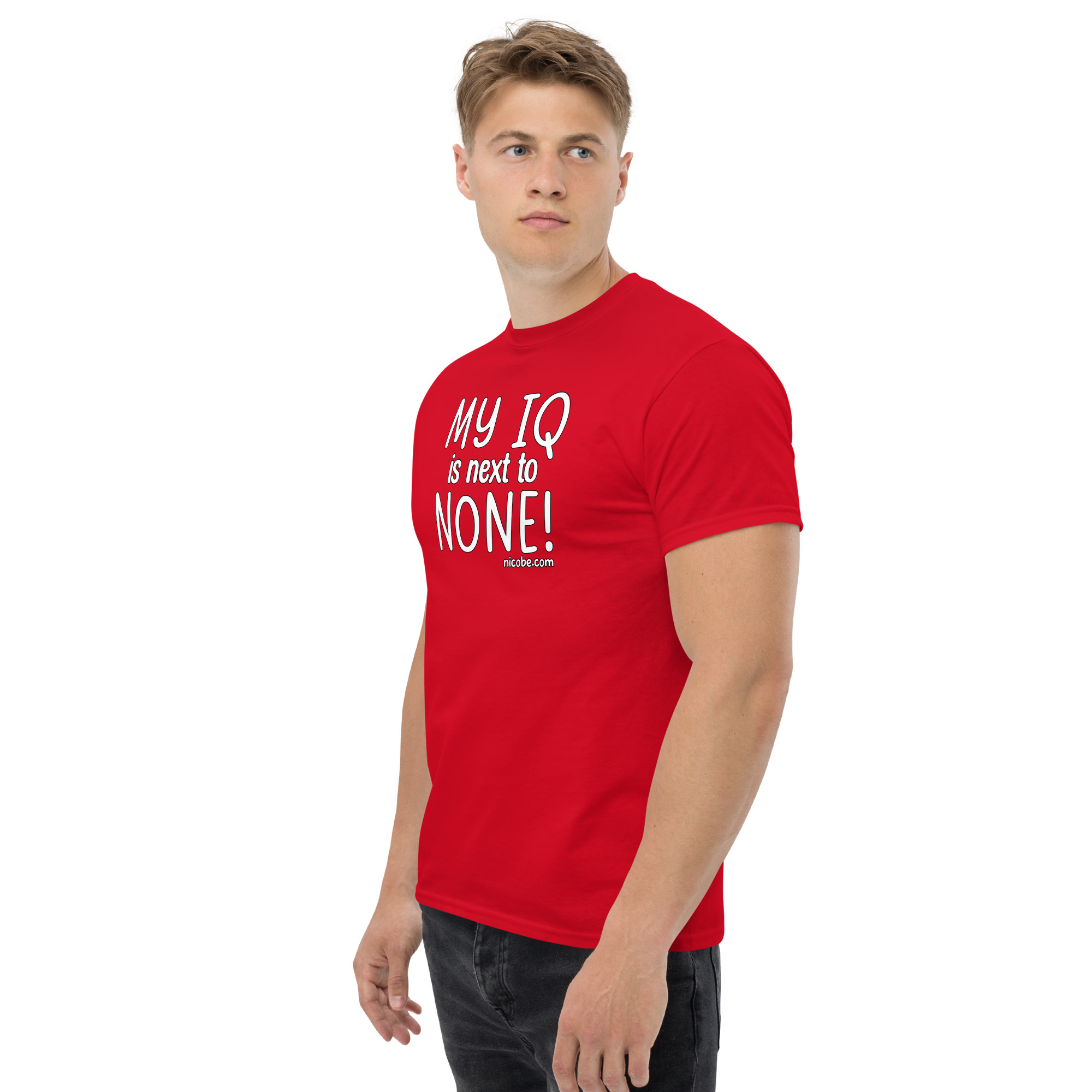 1. An IQ next to none Unisex classic funny t shirt - Image 11