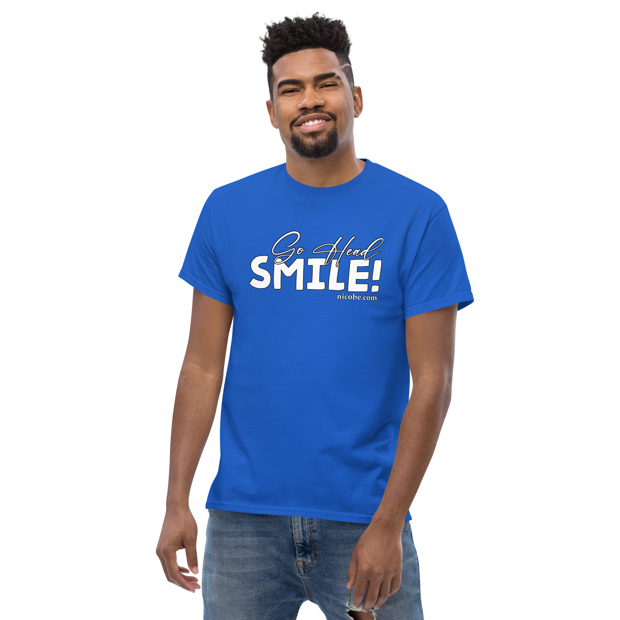 All go head smile unisex classic funniest and best tee shirt ever near me - Image 24
