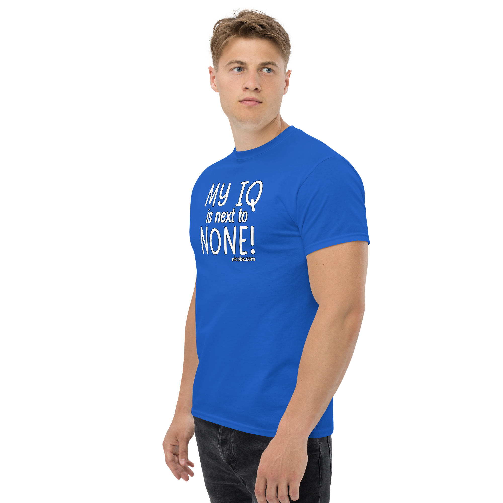 1. An IQ next to none Unisex classic funny t shirt - Image 12