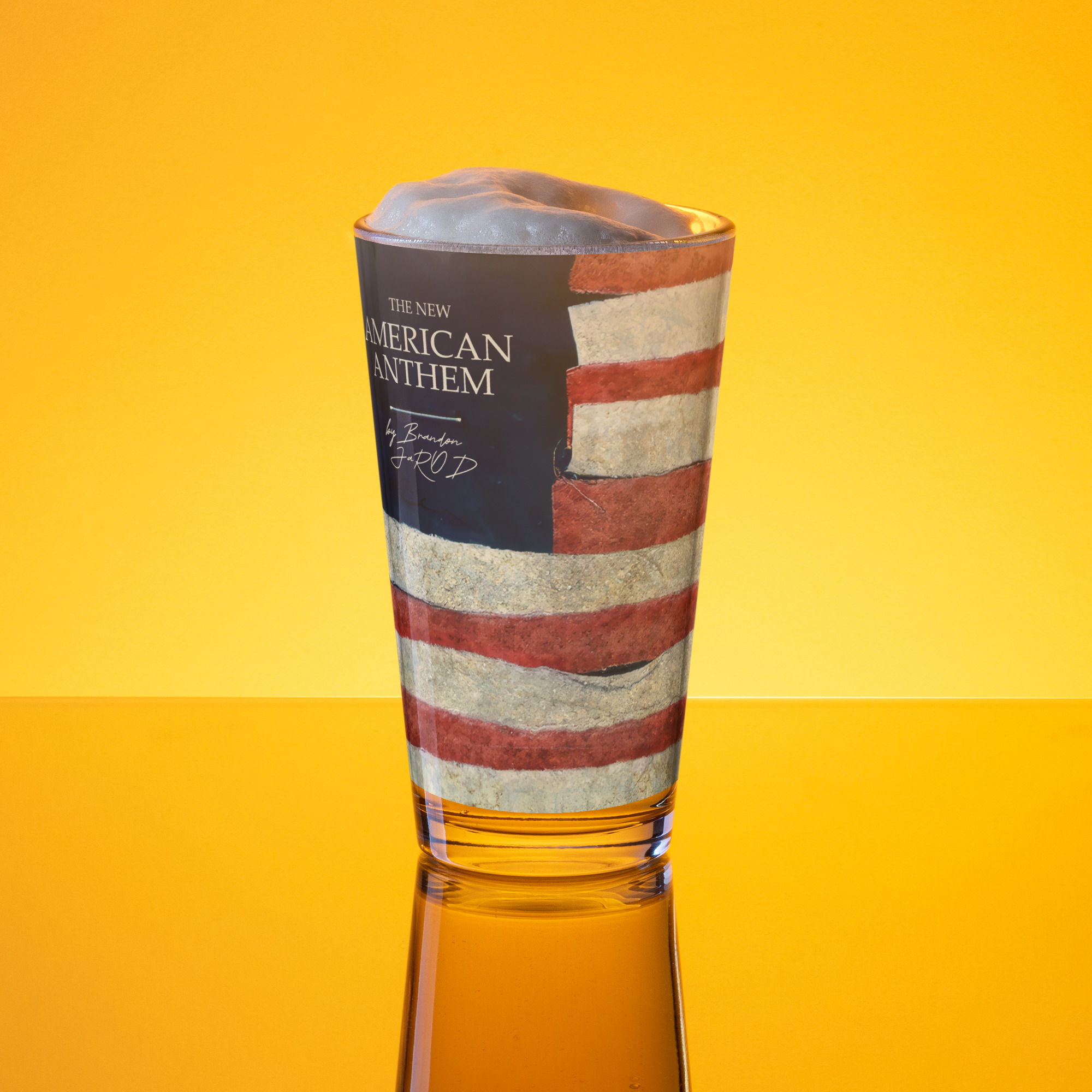 The New American Anthem Shaker pint glass
