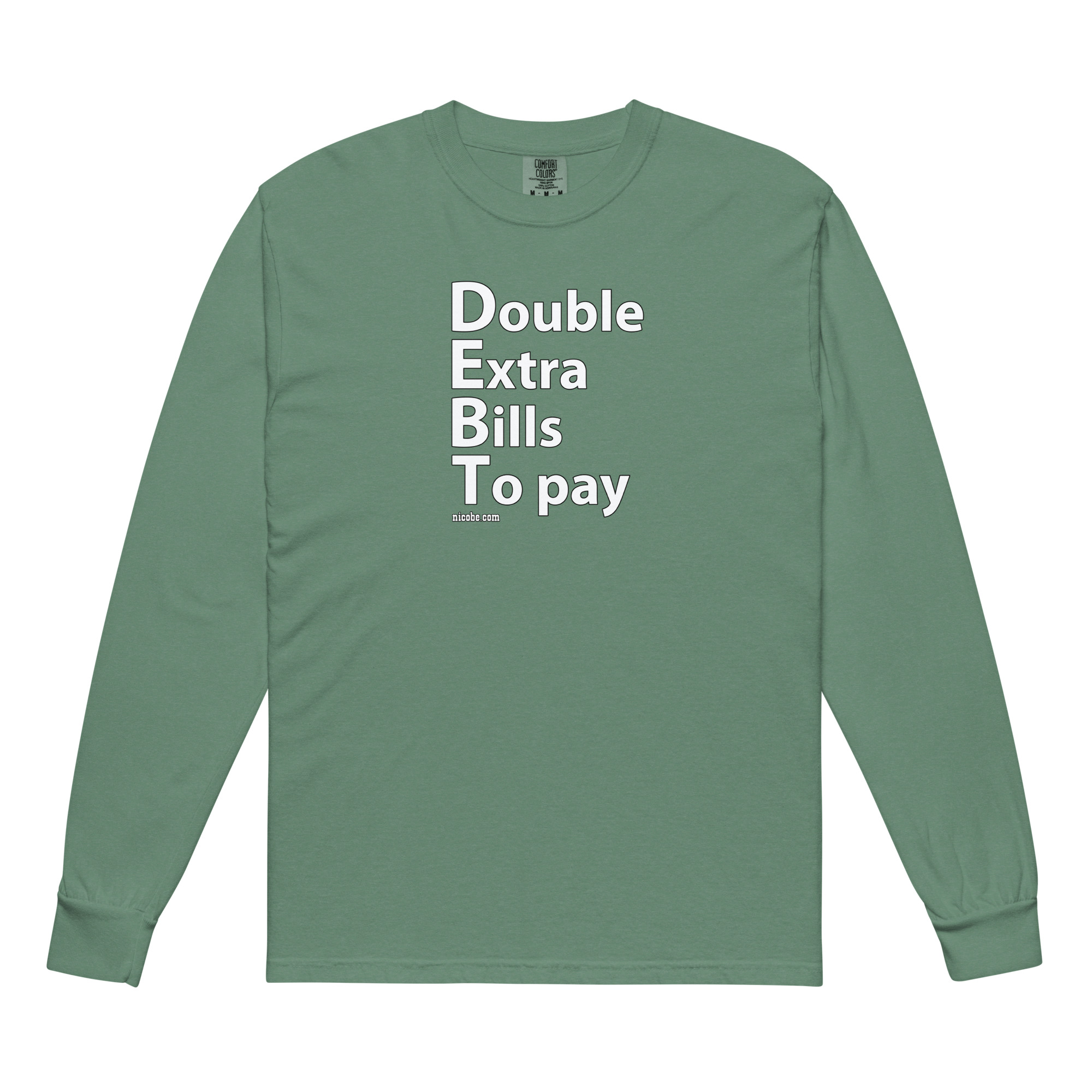 Double Bille to pay Garment-dyed heavyweight long-sleeve shirt - Image 7