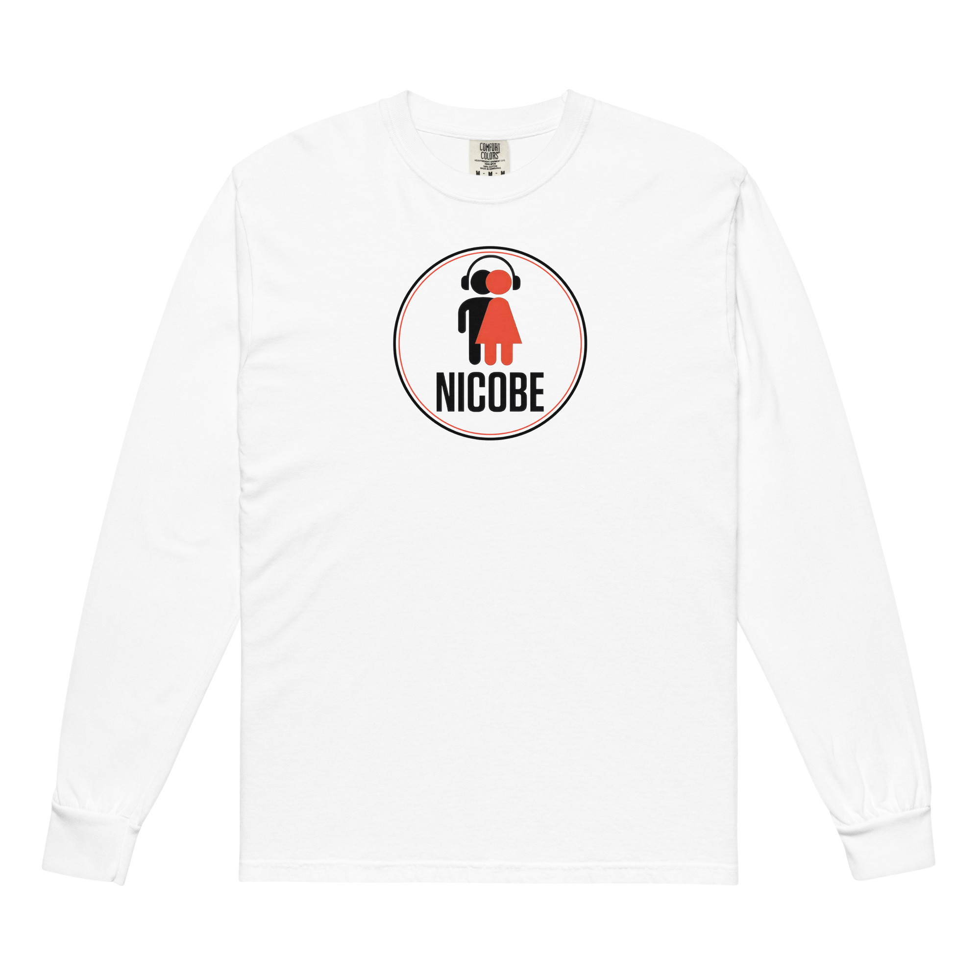 NICOBE Garment-dyed heavyweight long-sleeve shirt