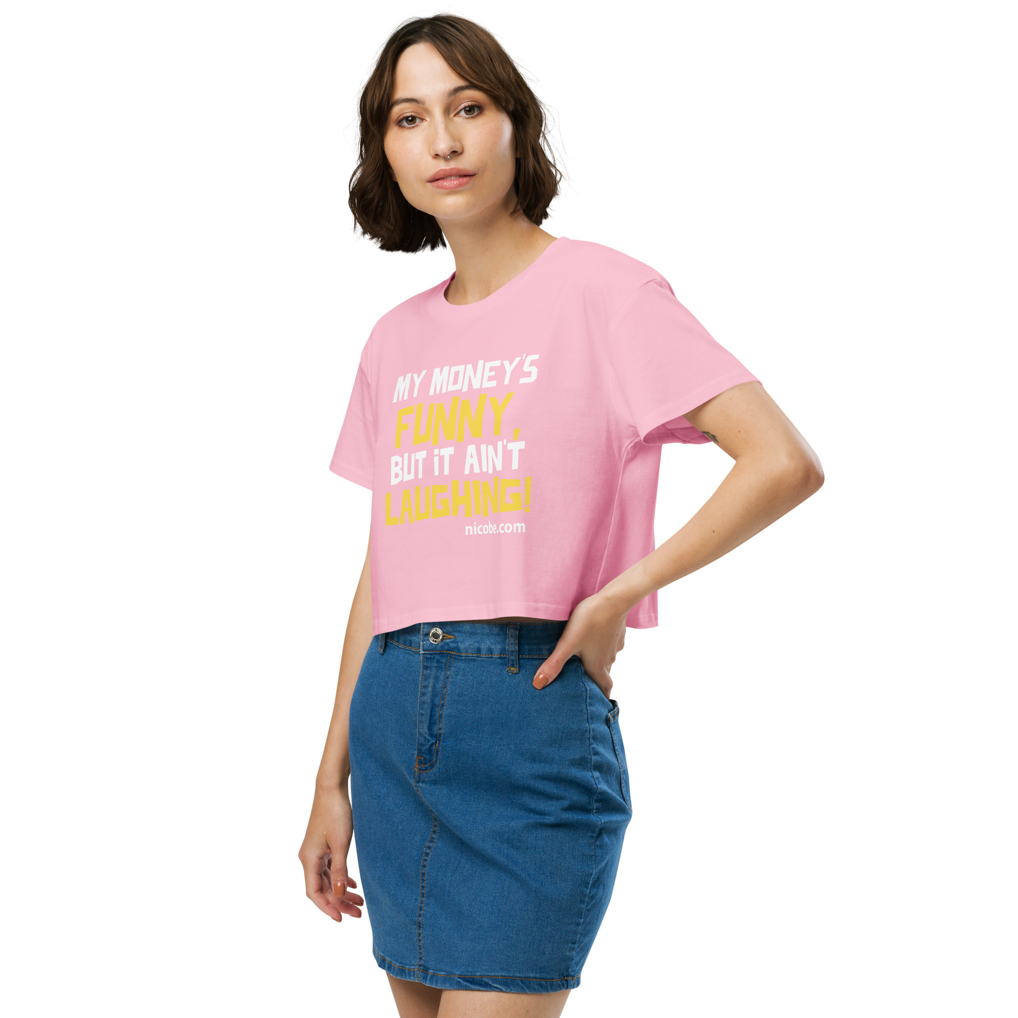 Funny Money Women’s crop top - Image 15