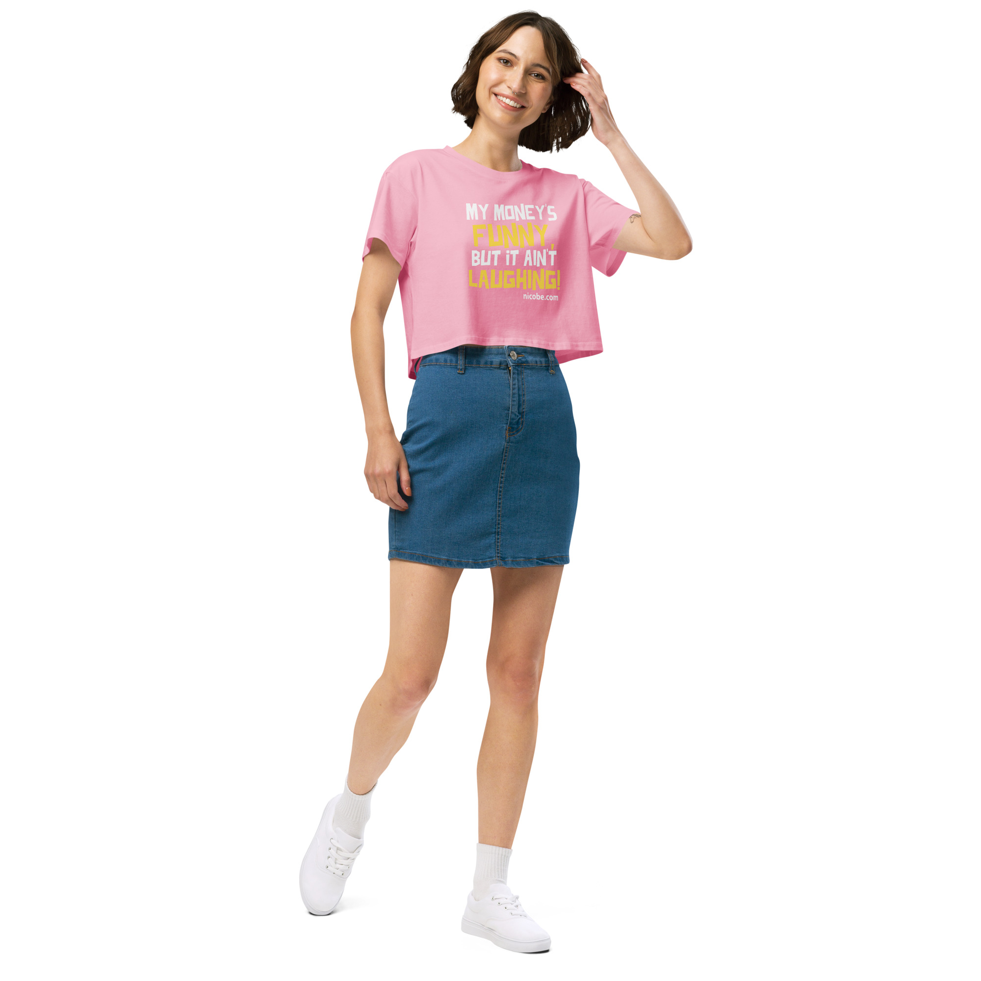 Funny Money Women’s crop top - Image 14