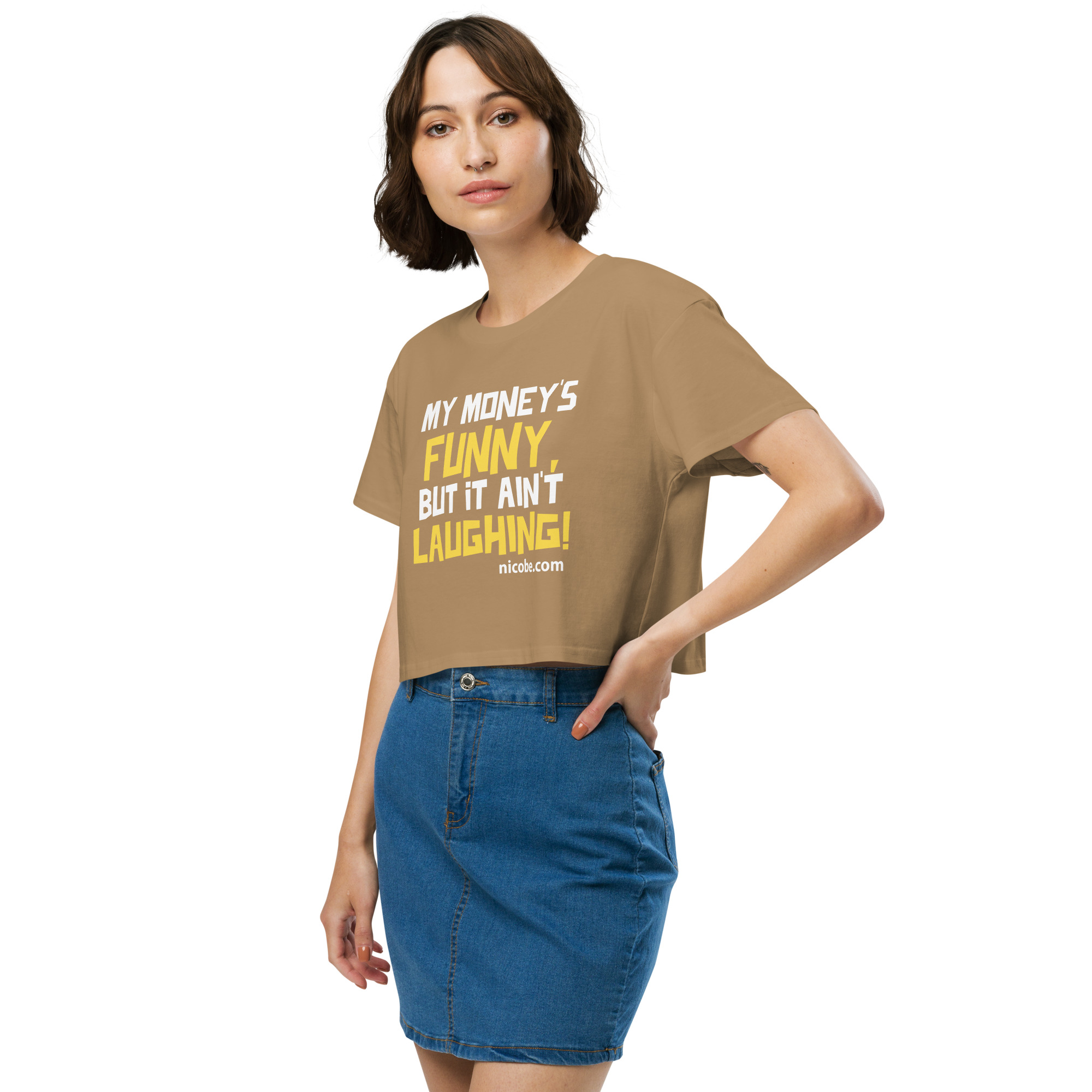 Funny Money Women’s crop top - Image 7