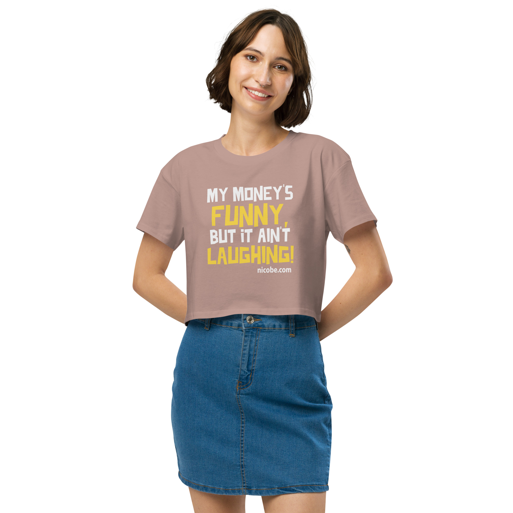 Funny Money Women’s crop top - Image 9
