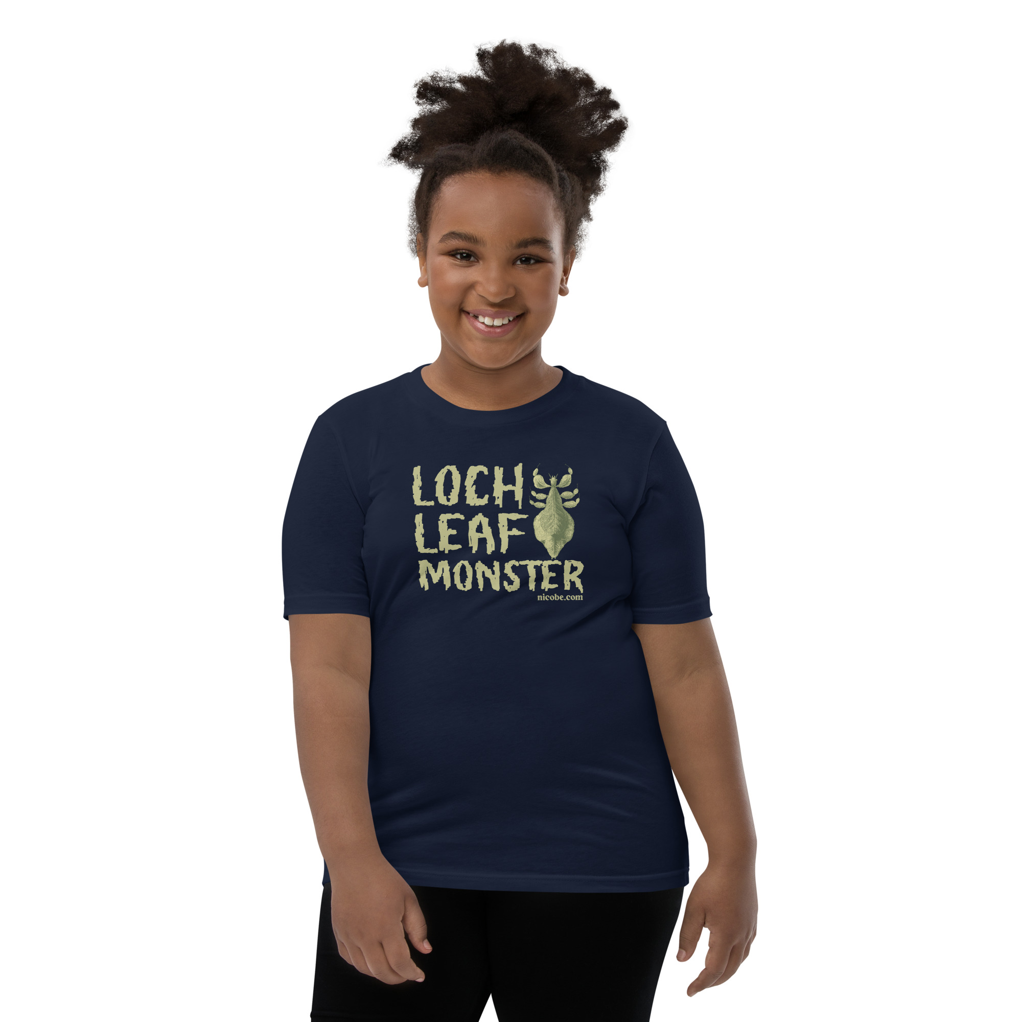 Loch Leaf Monster halloween Youth Short Sleeve funniest and best T-Shirt ever near me