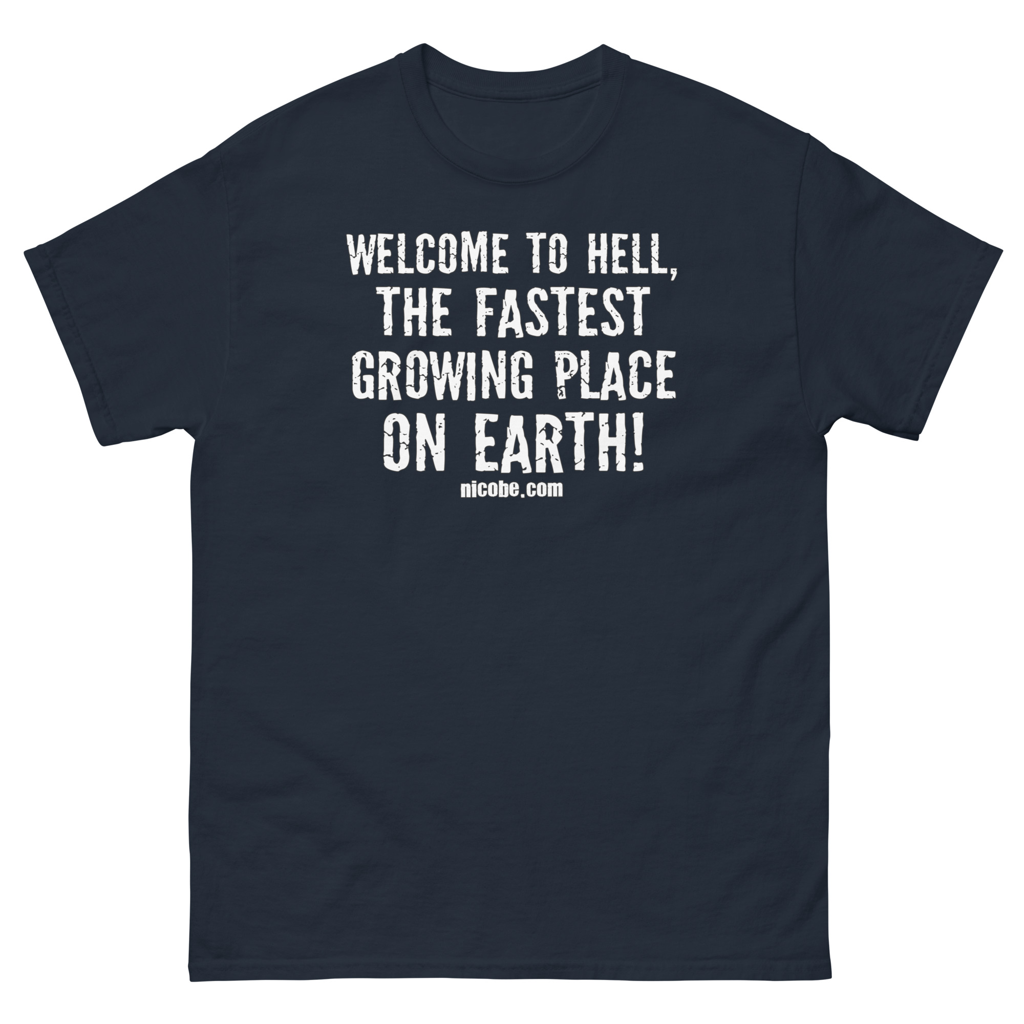 navy, best funniest t shirt hell welcome crazy saying quote joke men women