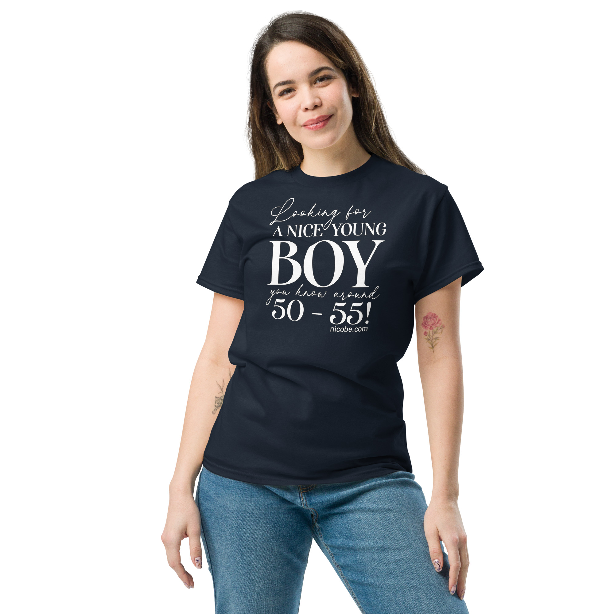 navy, funniest senior mature sayings, best anti crime funniest sayings and best jokes cool crazy quotes unisex 100% cotton t shirts by woq.vux.mybluehost.me