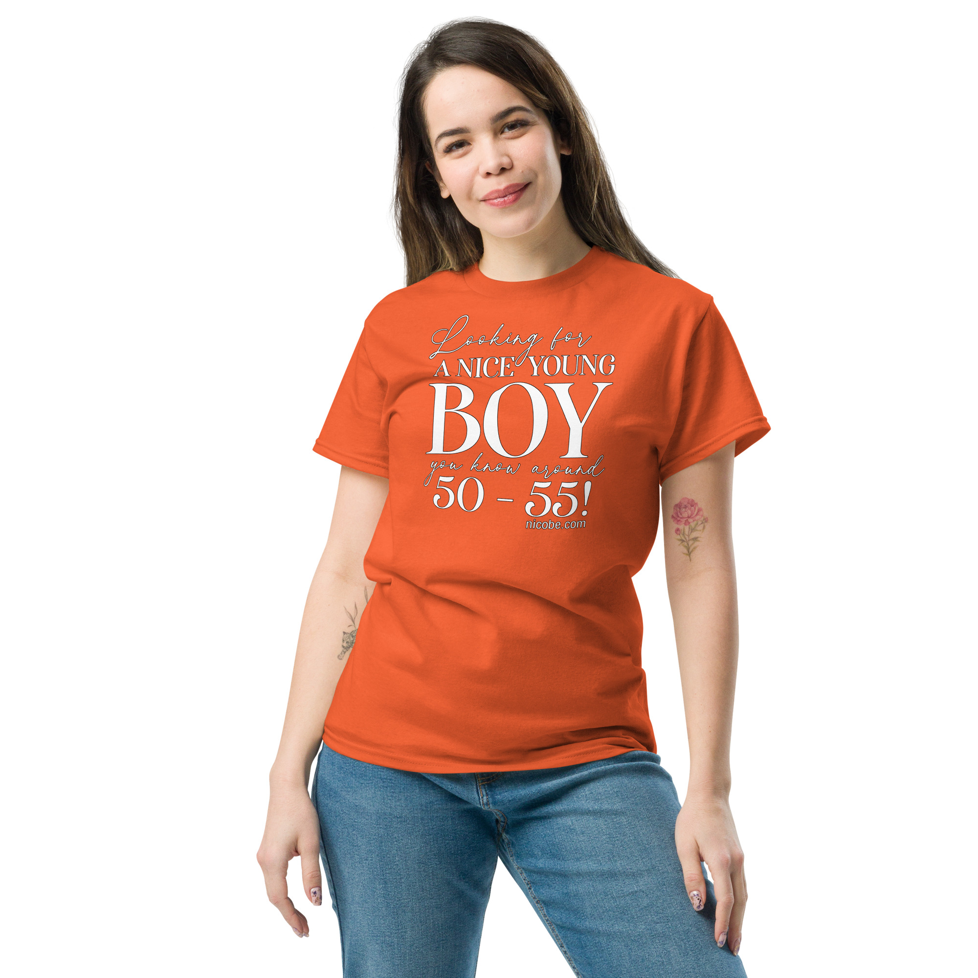 orange, funniest senior mature sayings, best anti crime funniest sayings and best jokes cool crazy quotes unisex 100% cotton t shirts by woq.vux.mybluehost.me