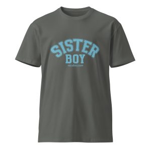 charcoal, LGBTQ sister boy t shirt