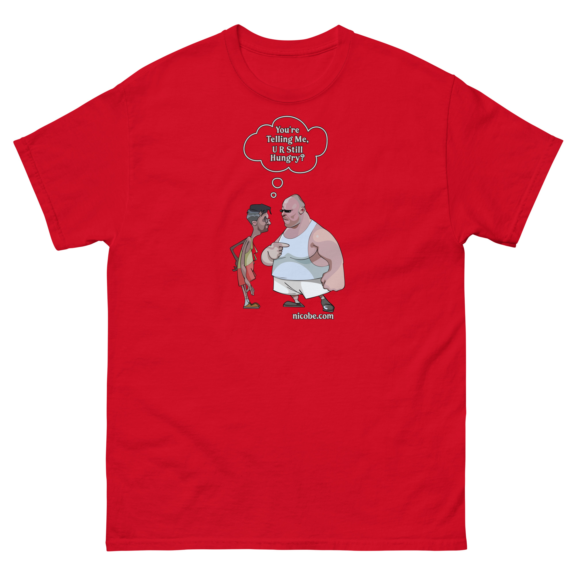 red, best funniest fatty skinny jokes saying quote sarcasm men women cotton t shirt.jpg