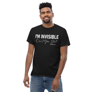 black, invisible funniest and best saying quotes jokes men women cotton t shirt.jpg